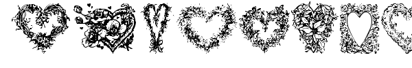 Hearts of Lime font preview